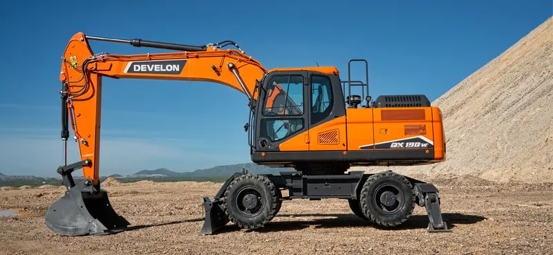 Develon | Wheel Excavator | Model Dx190w-7 | Dig Depth 18' 9" | 159.2 Hp | 23 Tons | For Urban Construction, Roadwork & Versatile Excavation 2