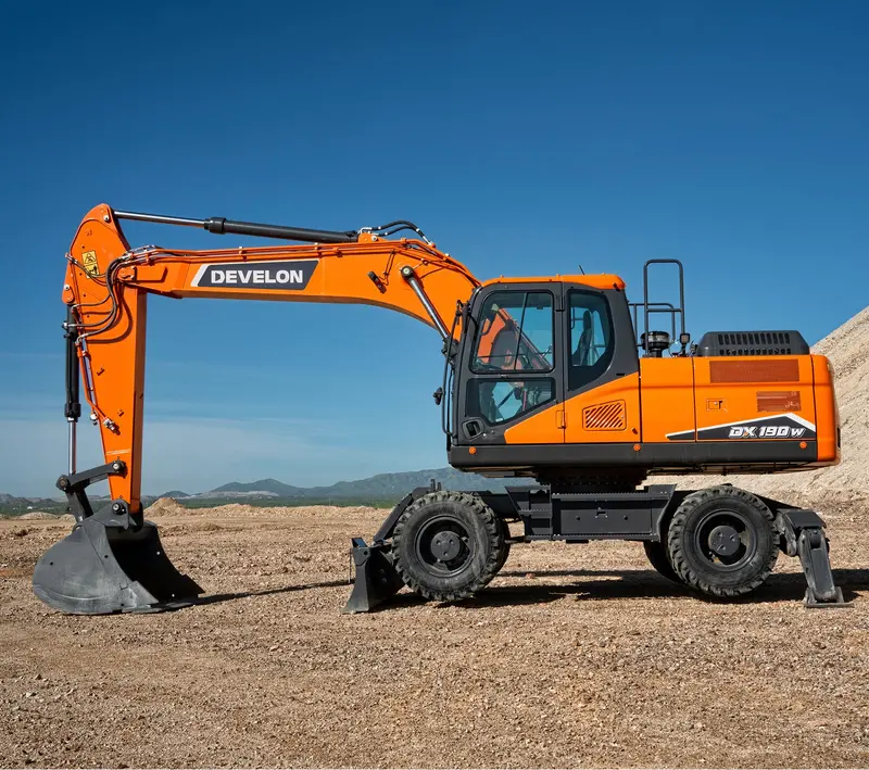 Develon | Wheel Excavator | Model Dx190w-7 | Dig Depth 18' 9" | 159.2 Hp | 23 Tons | For Urban Construction, Roadwork & Versatile Excavation 4