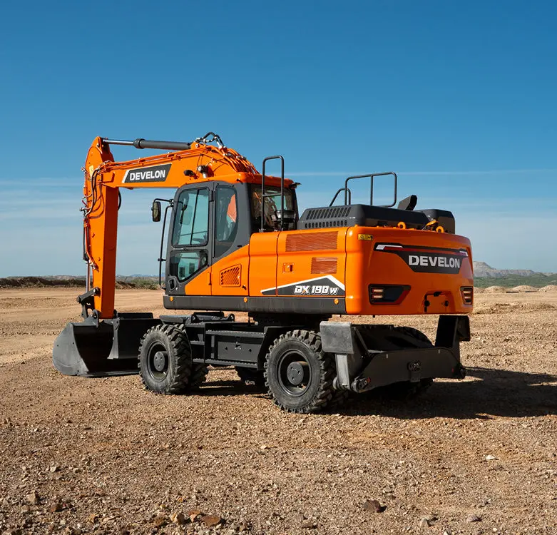 Develon | Wheel Excavator | Model Dx190w-7 | Dig Depth 18' 9" | 159.2 Hp | 23 Tons | For Urban Construction, Roadwork & Versatile Excavation 5