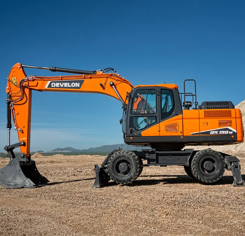 Develon | Wheel Excavator | Model Dx190w-7 | Dig Depth 18' 9" | 159.2 Hp | 23 Tons | For Urban Construction, Roadwork & Versatile Excavation 6
