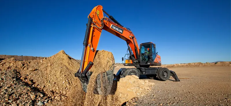 Develon | Wheel Excavator | Model Dx210w-7 | Dig Depth 19' 4" | 171.2 Hp | 25.4 Tons | For Roadway And Urban Excavation 1