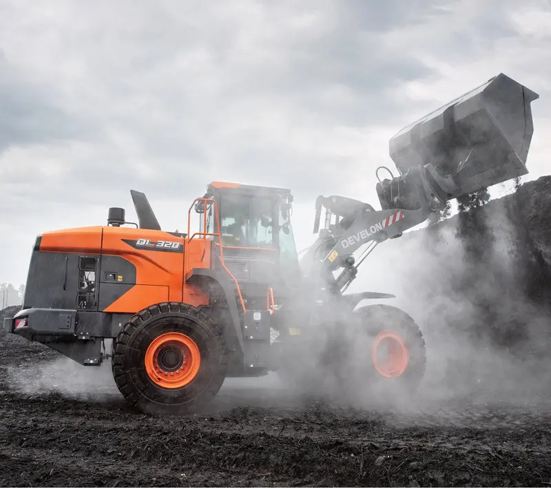 Develon | Wheel Loader | Model Dl320-7 | Width 9' 6.9" | Horsepower 270.9 Hp | For Construction, Material Handling, & Agriculture 8