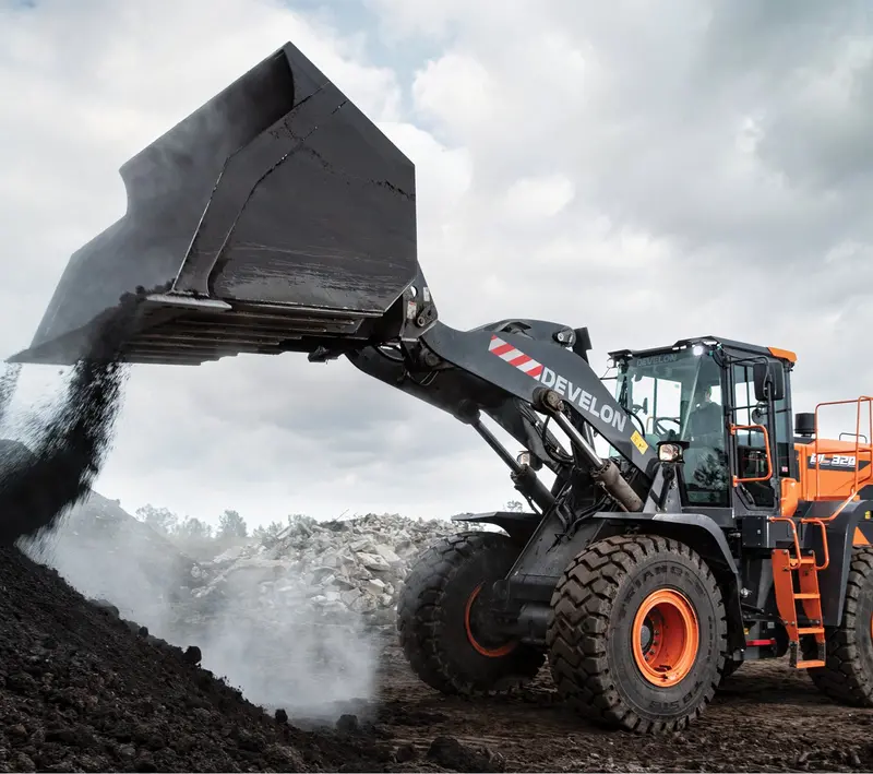 Develon | Wheel Loader | Model Dl320-7 | Width 9' 6.9" | Horsepower 270.9 Hp | For Construction, Material Handling, & Agriculture 9