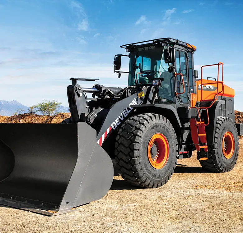 Develon | Wheel Loader | Model Dl380-7 | Width 10' 2.4" | Horsepower 270.9 Hp | For Heavy Lifting In Construction, Mining, & Material Handling 3