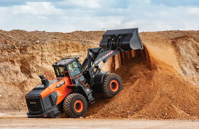 Develon | Wheel Loader | Model Dl380-7 | Width 10' 2.4" | Horsepower 270.9 Hp | For Heavy Lifting In Construction, Mining, & Material Handling 7