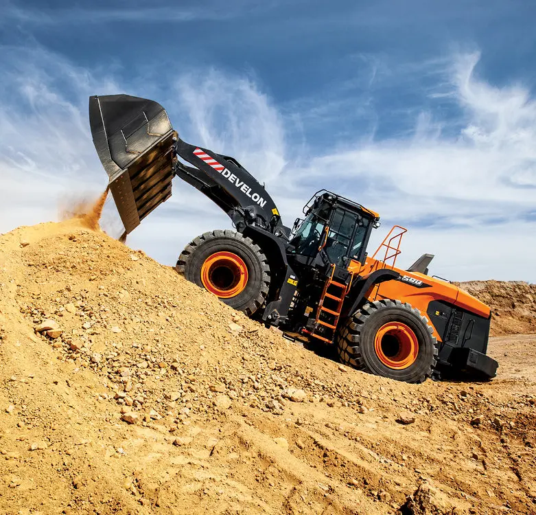 Develon | Wheel Loader | Model Dl580-7 | Width 11' 2.8" | Horsepower 394.3 Hp | For Mining, Heavy Construction & Aggregate Handling 7