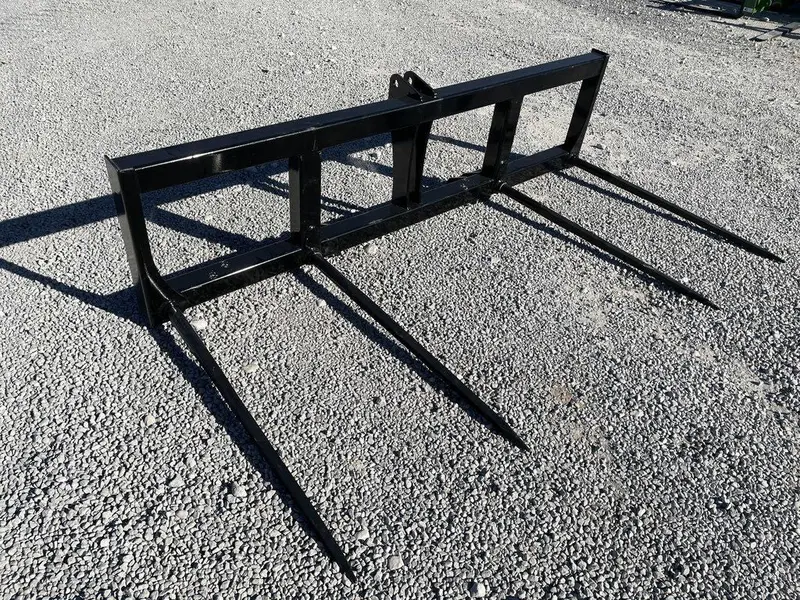 Dh Farm 4‑Spear Bale Spear Attachment | 50–90 Pto Hp | 3‑Point Hitch | For Tractors 1
