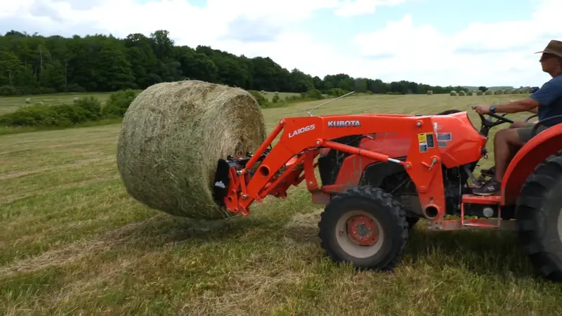 Dirt Dog 3-Point Bale Spear | Overall Width 31 7/8” & 39" Inches | Horsepower 25-45 Hp | For Tractors 1