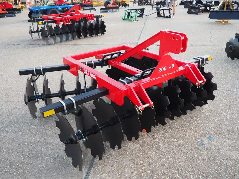 Dirt Dog 3-Point Lift Tandem Disc Harrow | 200 Series | Overall Width 63", 73", 78" & 96" Inches | Horsepower 35-65 Hp | For Tractors 7
