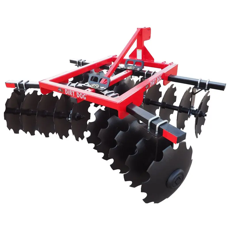 Dirt Dog 3-Point Lift Tandem Disc Harrow | 200 Series | Overall Width 63", 73", 78" & 96" Inches | Horsepower 35-65 Hp | For Tractors 8