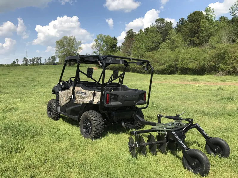 Dirt Dog Atv Equipment – Disc Harrow | Models Dhv Series | Overall Width 37", 51" & 67" Inches | Horsepower 35-65 Hp | For Atv/Utvs 1