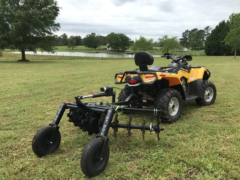 Dirt Dog Atv Equipment – Disc Harrow | Models Dhv Series | Overall Width 37", 51" & 67" Inches | Horsepower 35-65 Hp | For Atv/Utvs 5