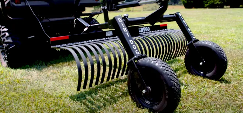 Dirt Dog Atv Equipment – Landscape Rake | Model Lrv Series | Overall Width 48", 60" & 72" Inches | Horsepower 18–25 Hp | For Atv/Utvs 1