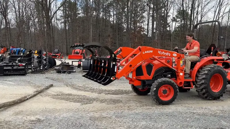 Dirt Dog Double Arm Ag Grapple | Daggr Series | Overall Width 60" & 72" Inches | Maximum Horsepower 70 Hp | For Tractors 1