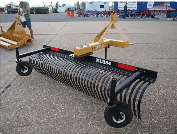 Dirt Dog Heavy-Duty Landscape Rake | Mlr Series | Overall Width 72", 84" & 96" Inches | Horsepower 30-60 Hp | For Tractors 1