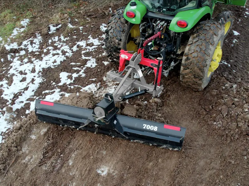 Dirt Dog Rear Scrape Blade | 70 Series | Working Width 72”, 84” & 96” Inches | Horsepower 55-70 Hp | For Tractor 1
