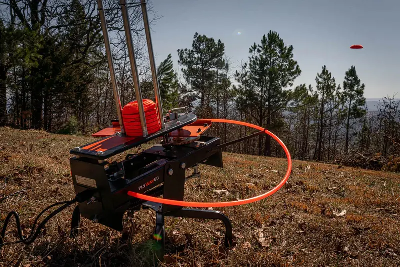 Do All Traps Flyway 60 Precision Clay Thrower | Model Fw60 | Adjustable Throwing Angles 5°-35° Degree | Pedal Release Cord 15' 1