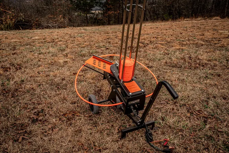 Do All Traps Flyway 80 Ultimate Clay Thrower | Model Fw80 | Adjustable Throwing Angles 5°-35° Degree | Pedal Release Cord 15' 1