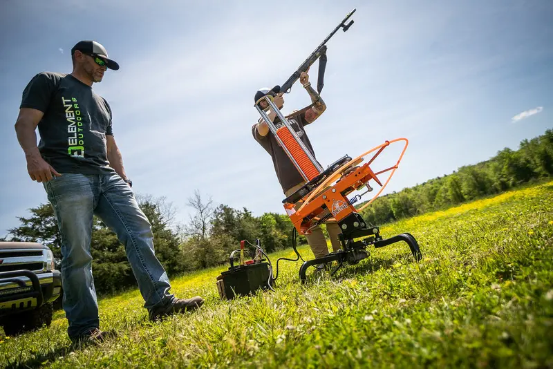 Do All Traps Fowl Play Pro Automatic Trap | Adjustable Angles Ranging 5° To 35° Degree | 50-Clay Target Feeder 1