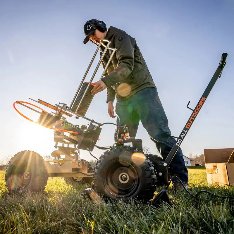 Do All Traps The Wheelhouse Pro Clay Target Thrower | Wireless Remote Range 300' Ft | 50-Clay Target Feeder 1