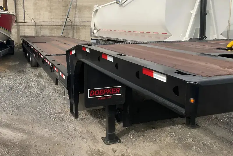 Doepker Sliding Axle Tilt Trailer | Model Rt28207 | Overall Length 52' | Load Capacity 55 Tons 1