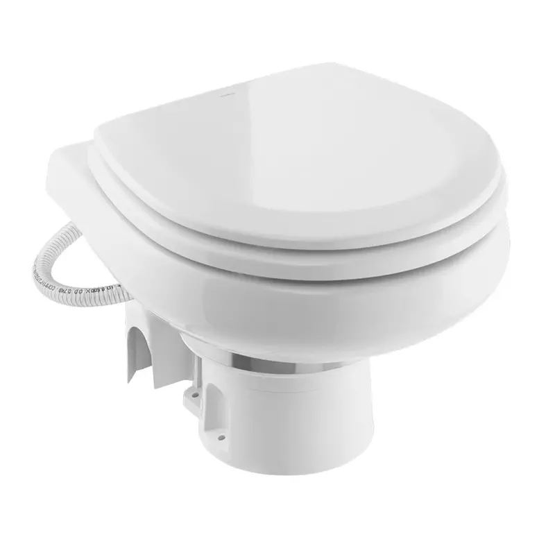 Dometic Masterflush 7260 White Electric Macerating Toilet W/Orbit Base - Raw Water - 12V [9610007285] 1