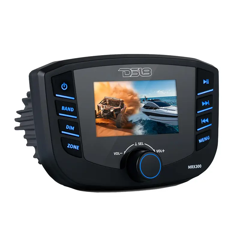 Ds18 Marine Headunit Tft Screen - 3 Zones - 4V Output - Bluetooth - Rds 4X50 Watts [Mrx300] 1