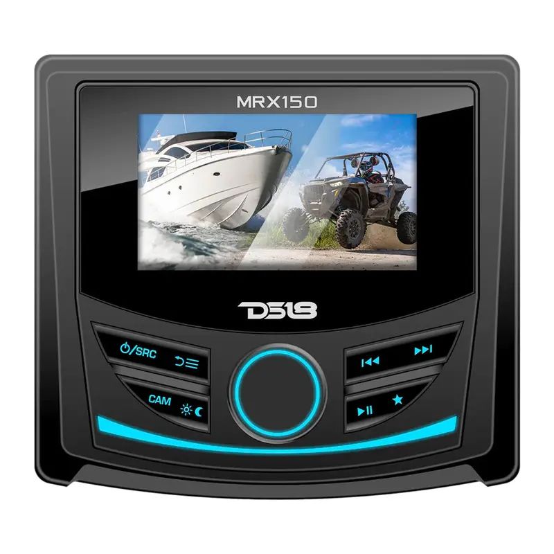 Ds18 Mrx150 2 Zone Marine  Powersports Head Unit W/3" Color Tft Display  Bluetooth - 4 X 40W [Mrx150] 1