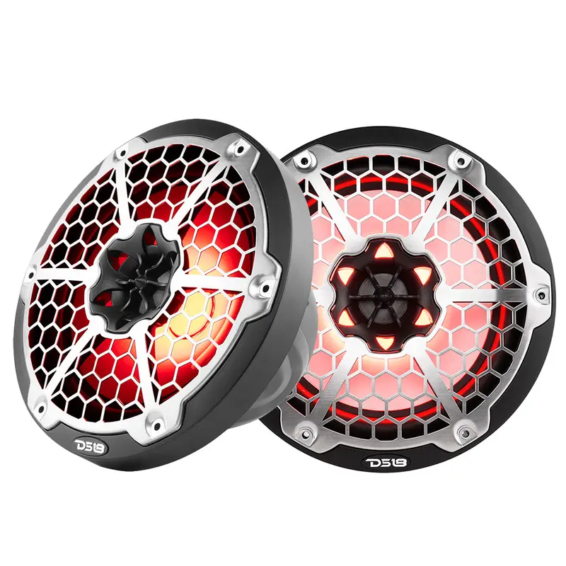 Ds18 New Edition Hydro 8" 2-Way Marine Speakers W/Rgb Led Lighting 375W - Black [Nxl-8M/Bk] 1