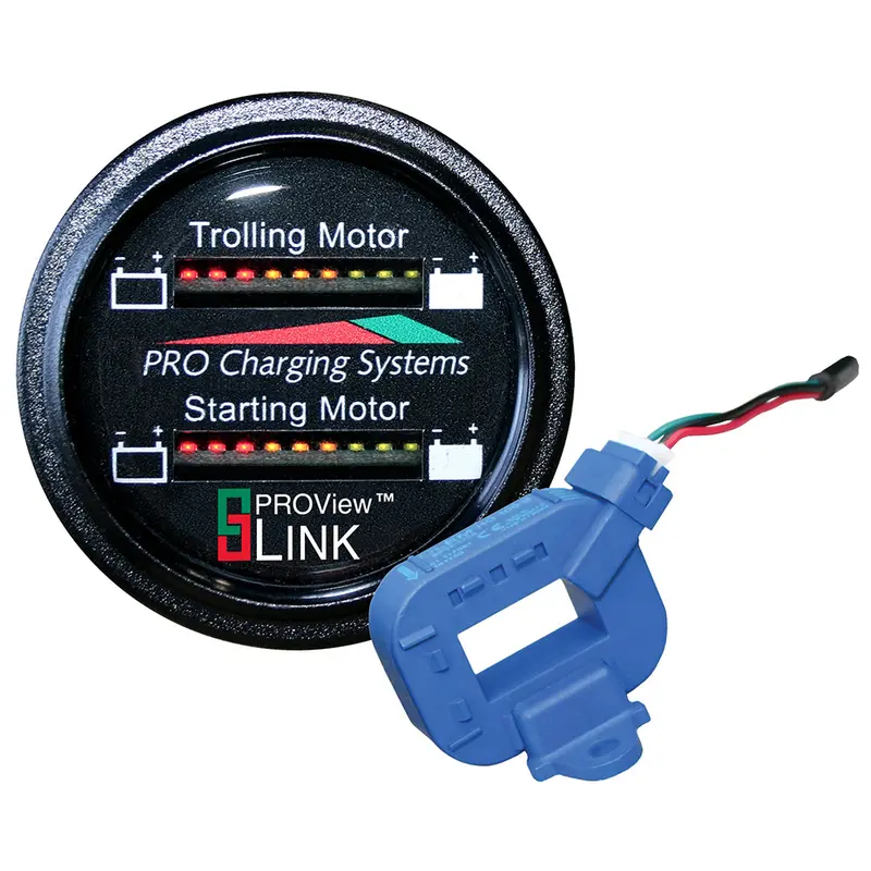 Dual Pro Lithium Battery Gauge - Dual - Round Display [Bfgdualcombo] 1