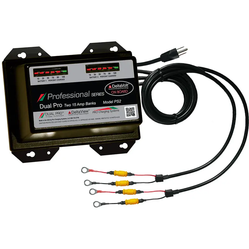 Dual Pro Professional Series Battery Charger - 30A - 2-15A-Banks - 12V/24V [Ps2] 1