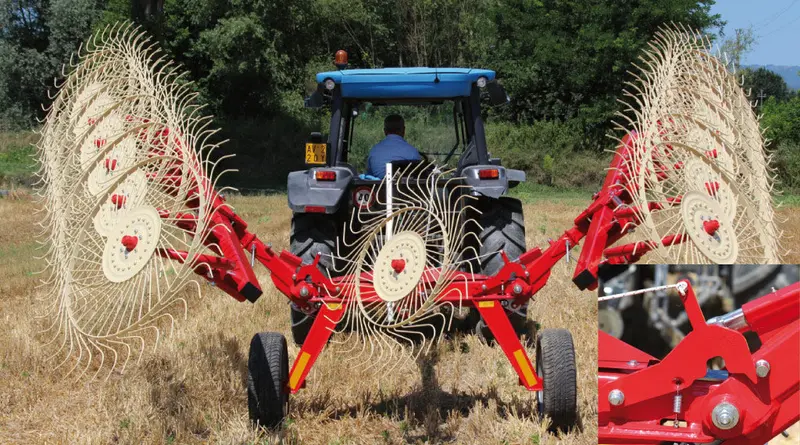 Durabilt Hydraulic 8, 10 & 12 Wheel Fold Batrake | Working Width 16 - 24 Ft | 40-80 Hp | For Tractor 1
