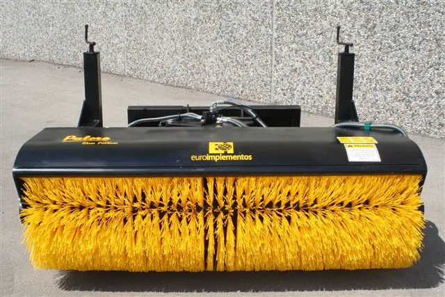 Ei Attachments Rotary Hydraulic Angle Skid Steer Broom | 78" & 85" Working Width | Hydraulic Flow Ssl 15-25 Gpm | For Skid Steer 1