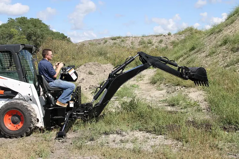 Erskine Backhoe | Model Bh-1080 | Transport Width 45" Inches | Digging Depth 108" Inches | For Skid Steers 1
