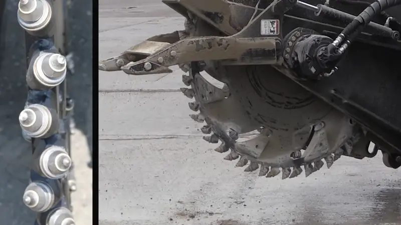 Erskine Heavy Duty Rock Saw | Model Hdrs-18 & Hdrs-24 | Overall Width 66.5" | 25-45 Gpm | For Skid Steers 4
