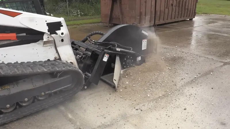 Erskine Heavy Duty Rock Saw | Model Hdrs-18 & Hdrs-24 | Overall Width 66.5" | 25-45 Gpm | For Skid Steers 5
