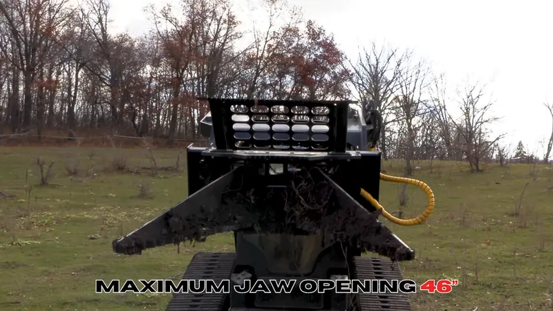 Erskine Heavy-Duty Tree Puller | Maximum Jaw Opening 46" Inches | Hydraulic Force 5” Cylinder | For Skid Steer 1