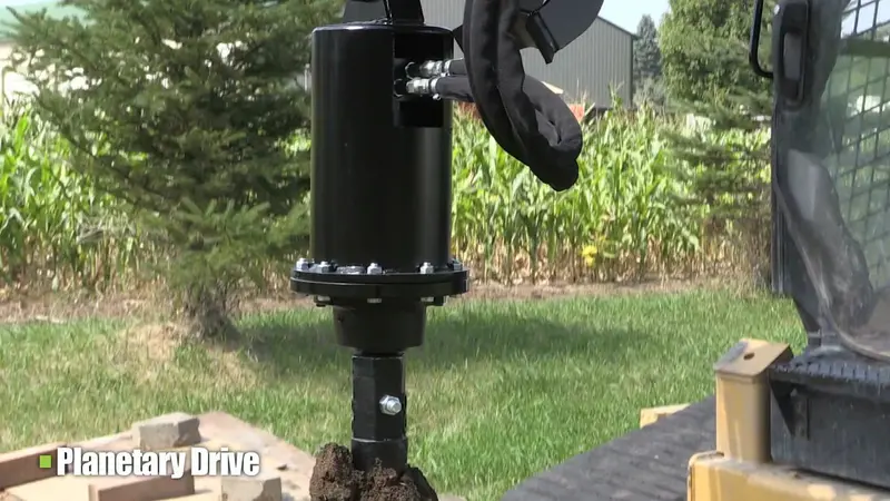 Erskine Industrial Earth Auger | Model Pd-55 | Maximum Diameter 48" | Max Continuous Pressure 4,500 Psi | For Skid Steer 1