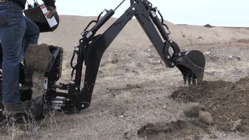 Erskine Mini Backhoe | Bh-780 Model | Hydraulic System 2-7 Gpm | For Mini Skid Steer 1