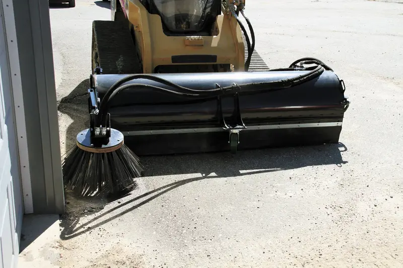 Erskine Pick Up Broom | Width 60", 72” & 84” Inches | Hydraulic Motor Flow Range 13-25 Gpm | For Skid Steers 1