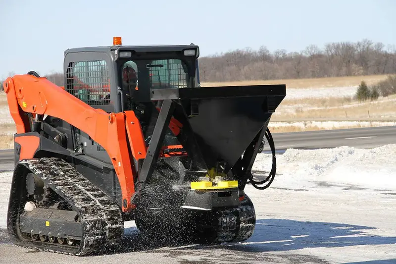 Erskine Salt, Sand & Fertilizer Spreader | Hopper Capacity 13.5 Cubic Ft | Flow Rate 10-20 Gpm | For Skid Steer 1