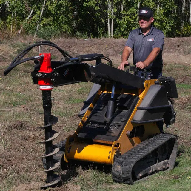 Eterra Attachments Auger Attachment | 2500 & 3500 Auger Drive | 4”-36” Bit Compatibility | High-Torque Drilling | Hydraulic Flow Rate 7-25 Gpm | For Mini Skid Steers 2