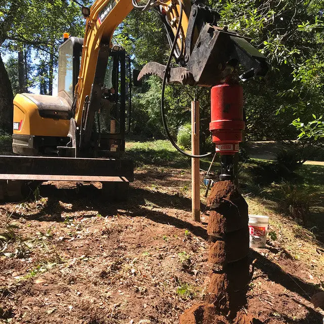 Eterra Attachments Excavator Auger | 2500, 3500 & 4500 Models | 30"-36" Bit Size | 2,100–3,350 Ft-Lbs Torque | For 2-5 Ton Excavators 1