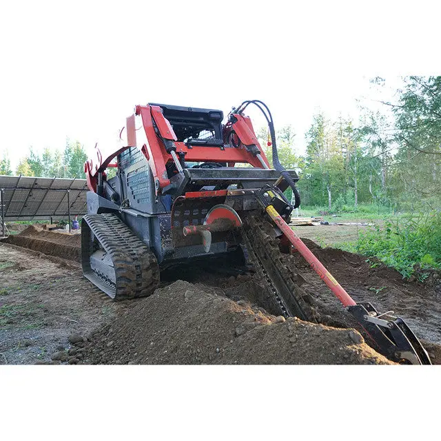 Eterra Attachments Trencher | 4-Foot Model | 6" Or 8" Chain Width | 15-20 Gpm Flow | For Skid Steer 1