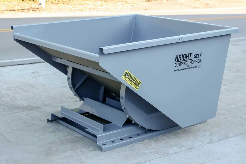Express Steel 1-1/2 Yard Wright Self-Dumping Hopper| Width 57.75" | 15–20 Gpm | For Forklifts & Skid Steers 1