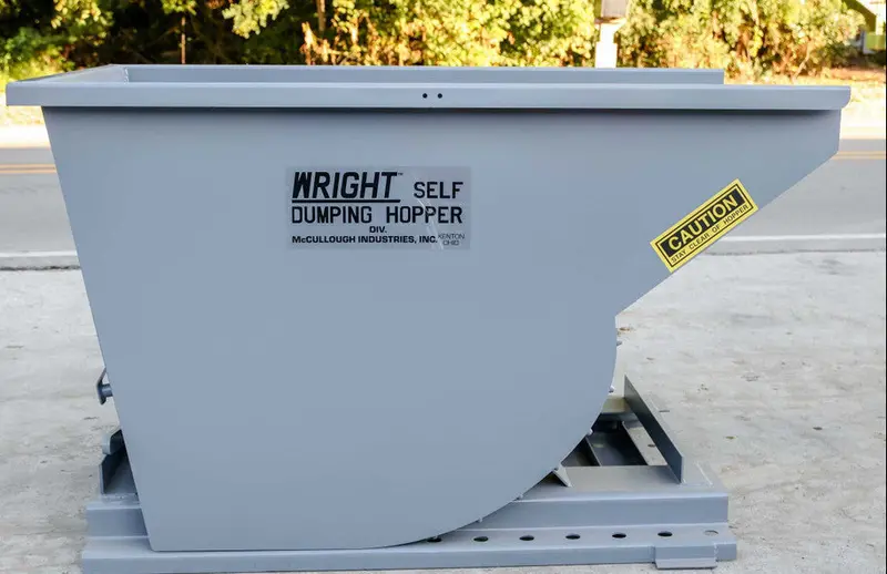 Express Steel 1 Yard Wright Self-Dumping Hopper | Width 63.5" | 3" Fork Slots | 15–20 Gpm | For Forklifts & Skid Steers 1