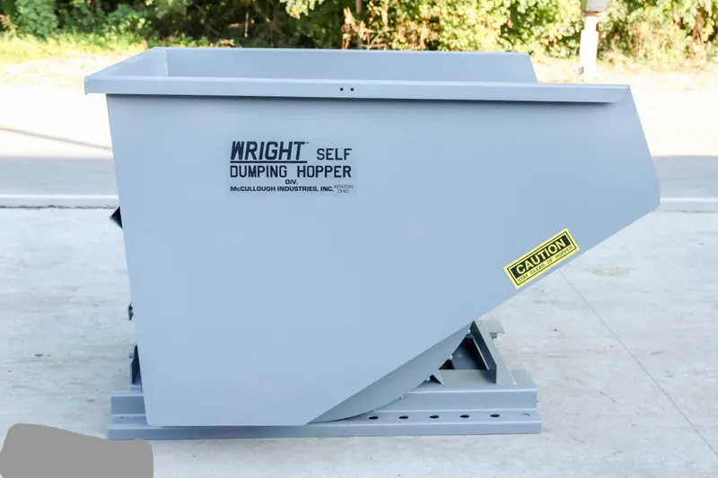 Express Steel 2 Yard Wright Self-Dumping Hopper | Width 64" | 3" Fork Slots | 15–20 Gpm | For Forklifts & Skid Steers 1