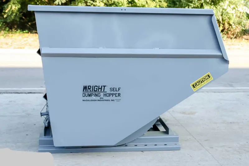 Express Steel 3 Yard Wright Self-Dumping Hopper | Width 70.5" | 3" Fork Pockets | 15–20 Gpm | For Forklifts & Skid Steers 1