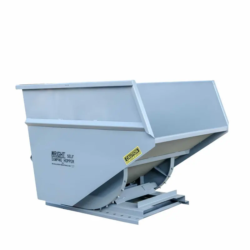Express Steel 3 Yard Wright Self-Dumping Hopper | Width 70.5" | 3" Fork Pockets | 15–20 Gpm | For Forklifts & Skid Steers 10