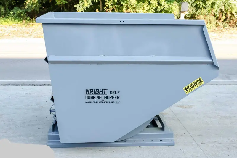 Express Steel 3 Yard Wright Self-Dumping Hopper | Width 70.5" | 3" Fork Pockets | 15–20 Gpm | For Forklifts & Skid Steers 2